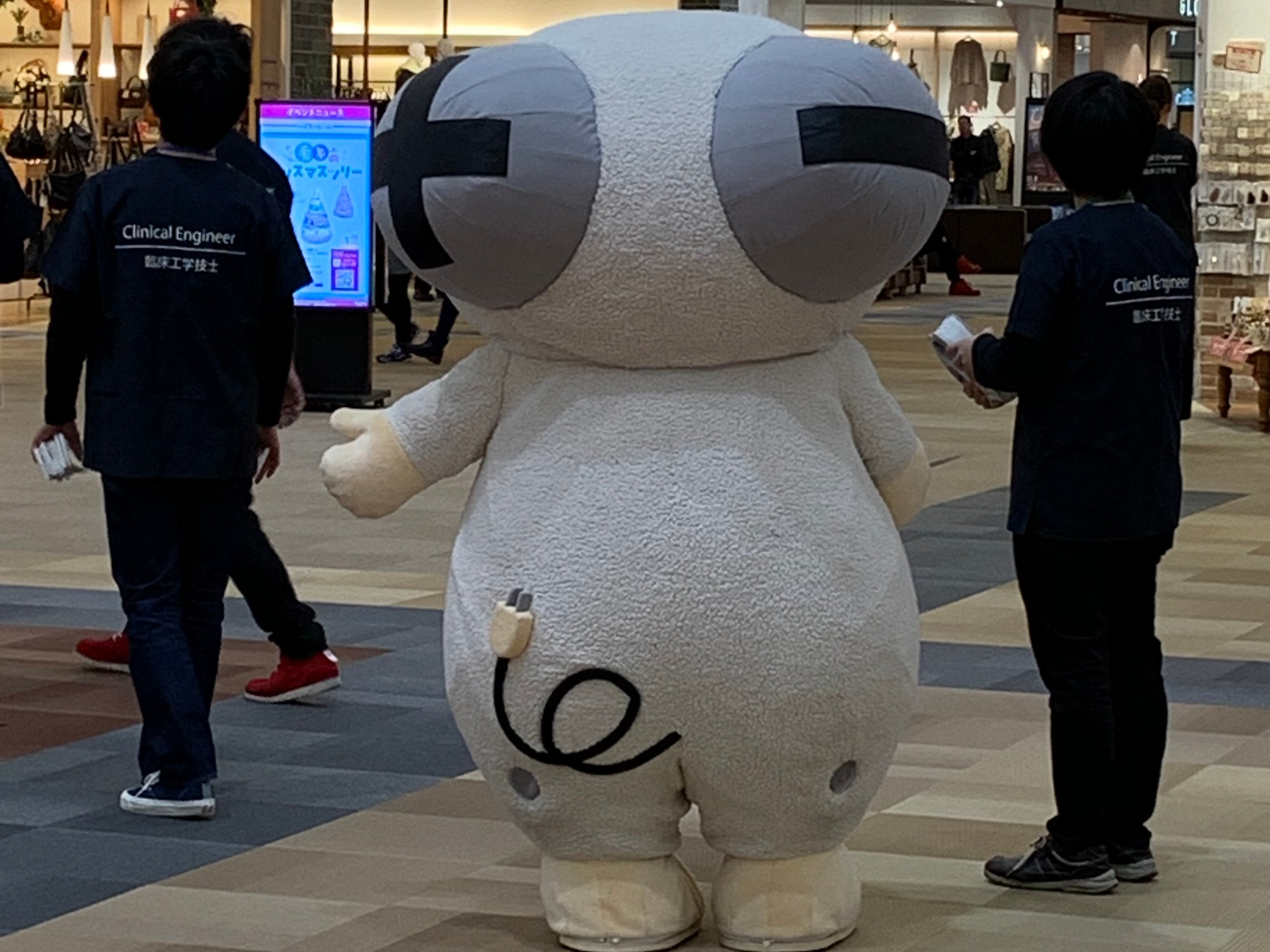 後ろ姿ですが、シープリンも登場！