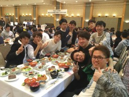 温泉での学外研修