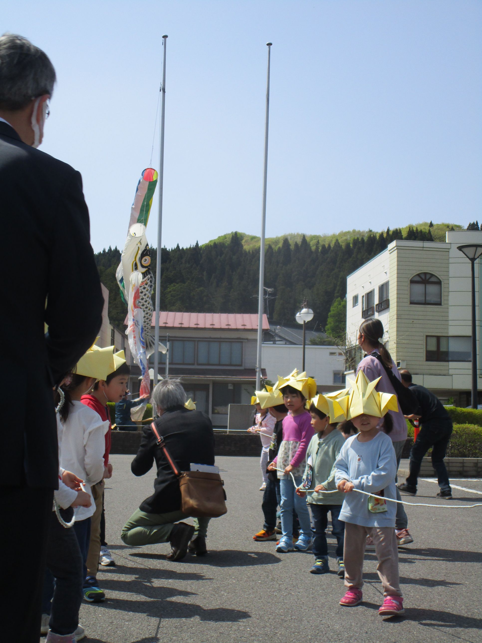 こいのぼり掲揚式