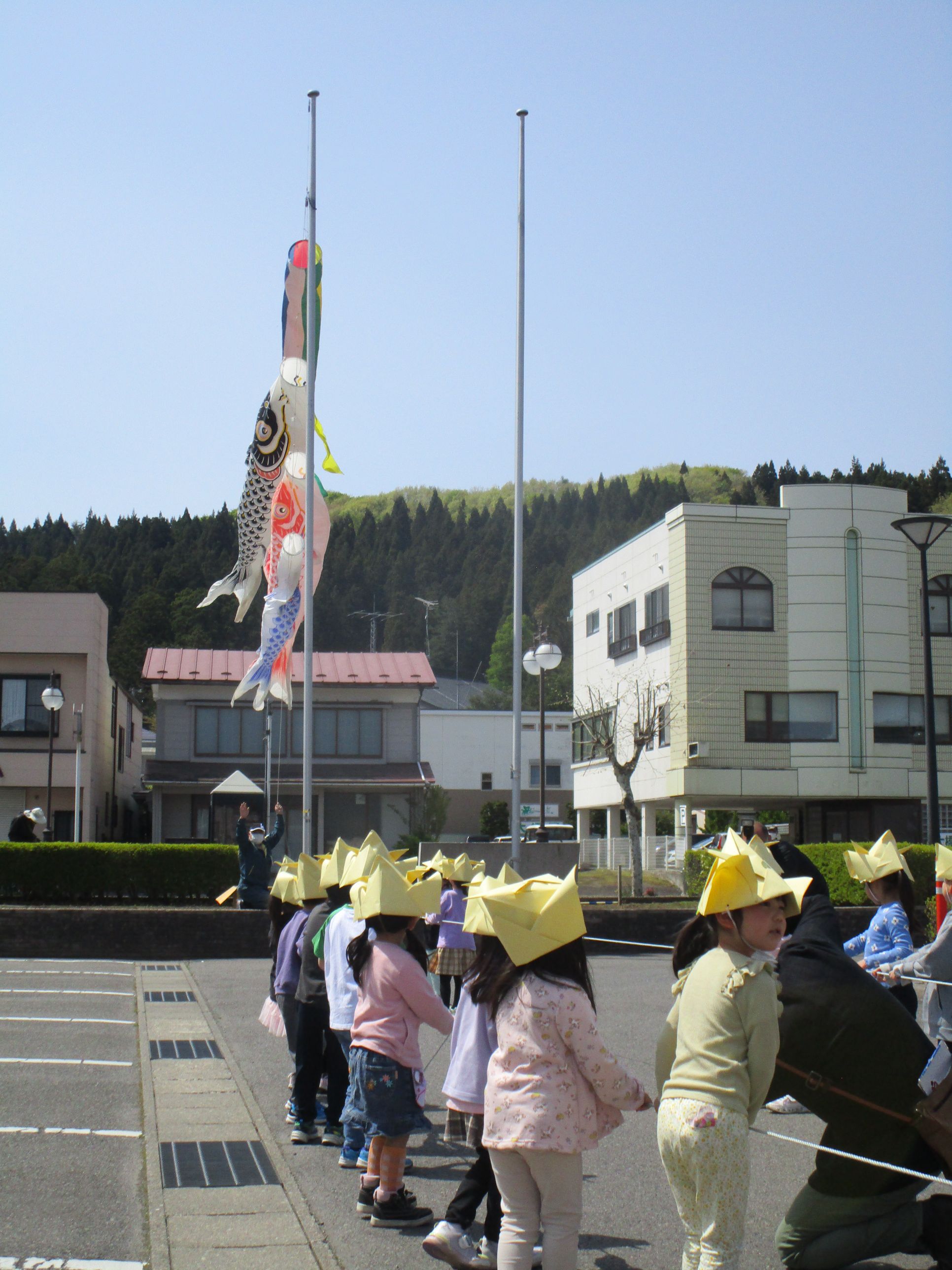 こいのぼり掲揚式