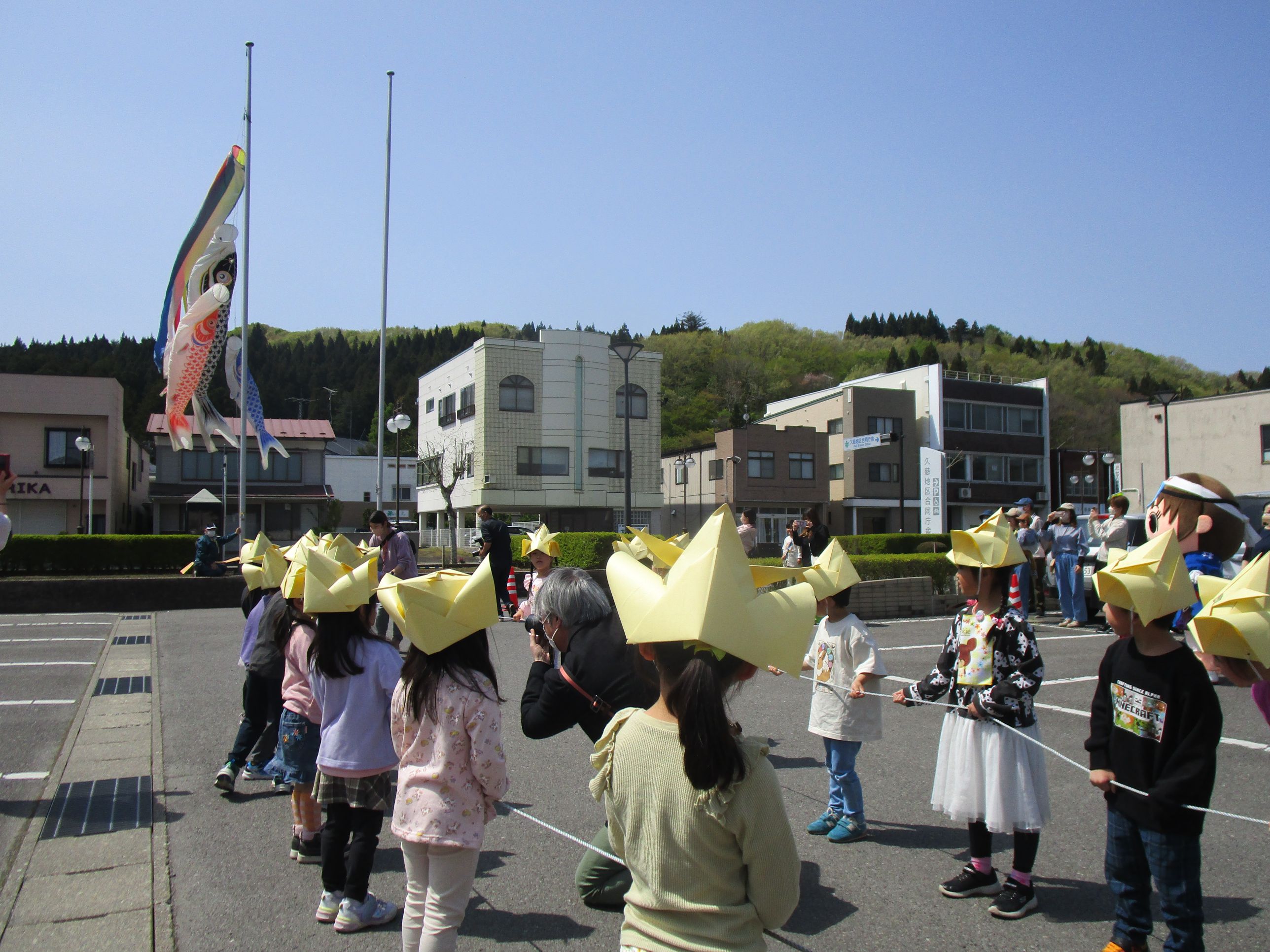 こいのぼり掲揚式