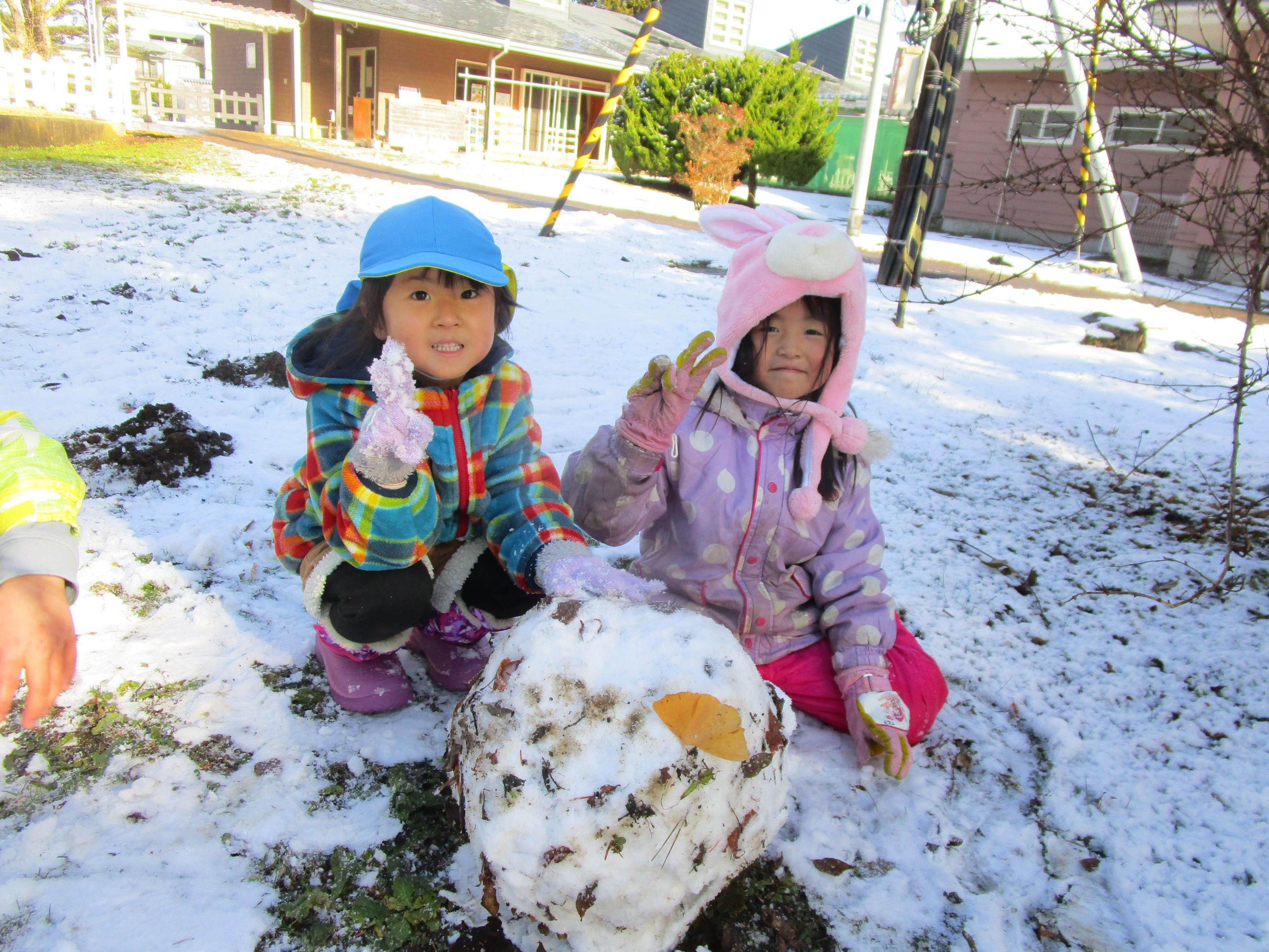 雪遊び