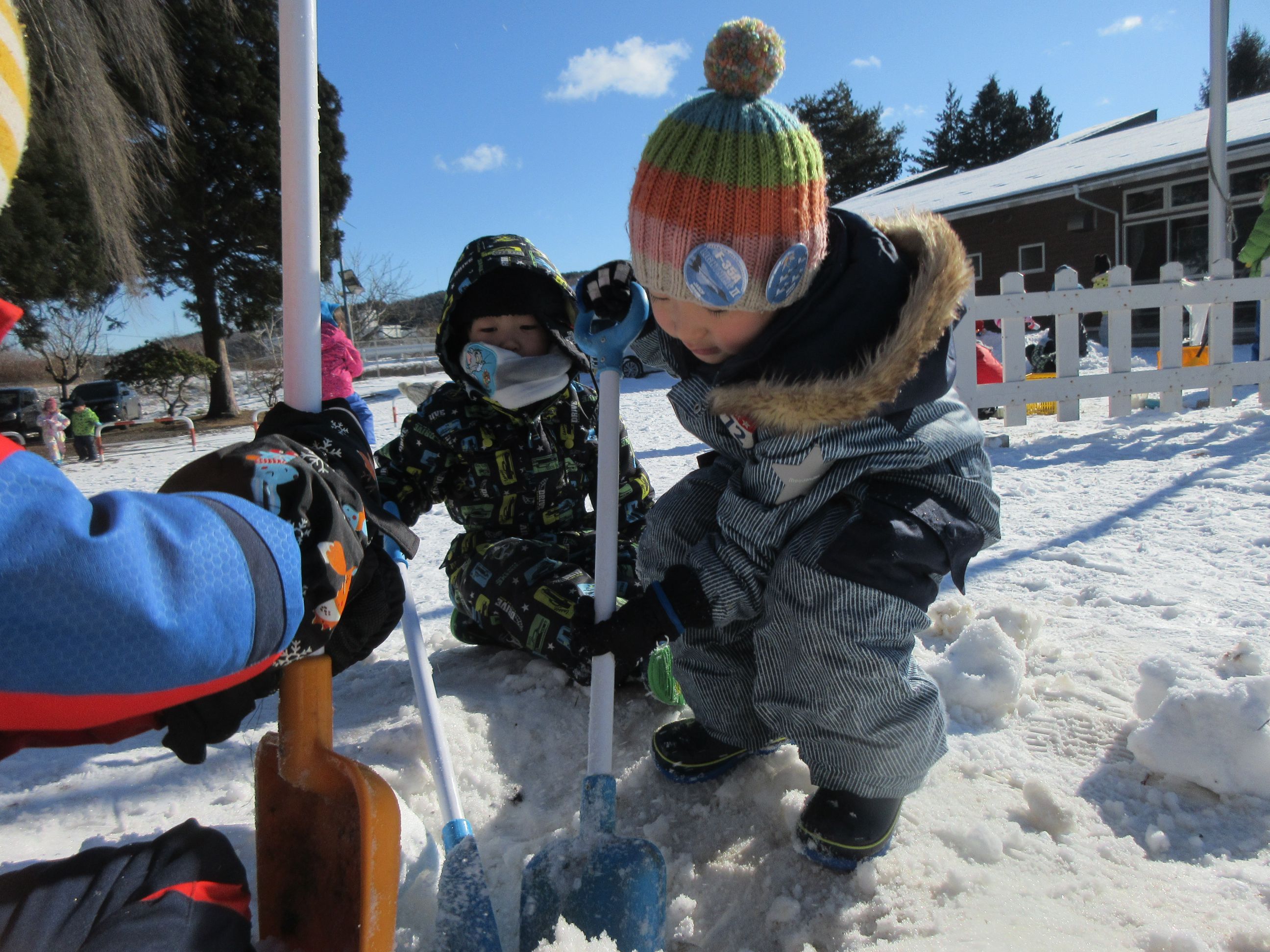 雪山作り
