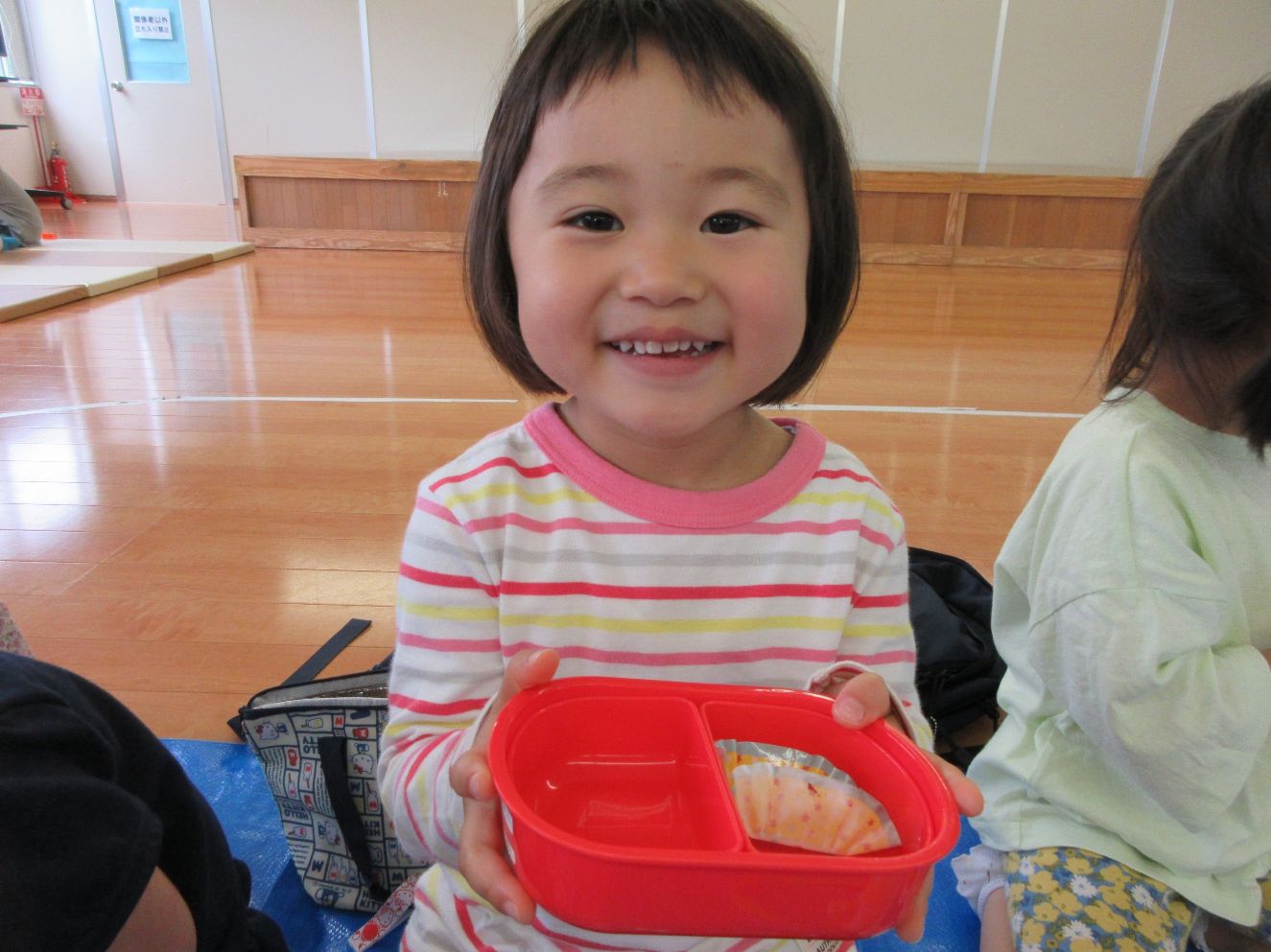 空のお弁当 桃
