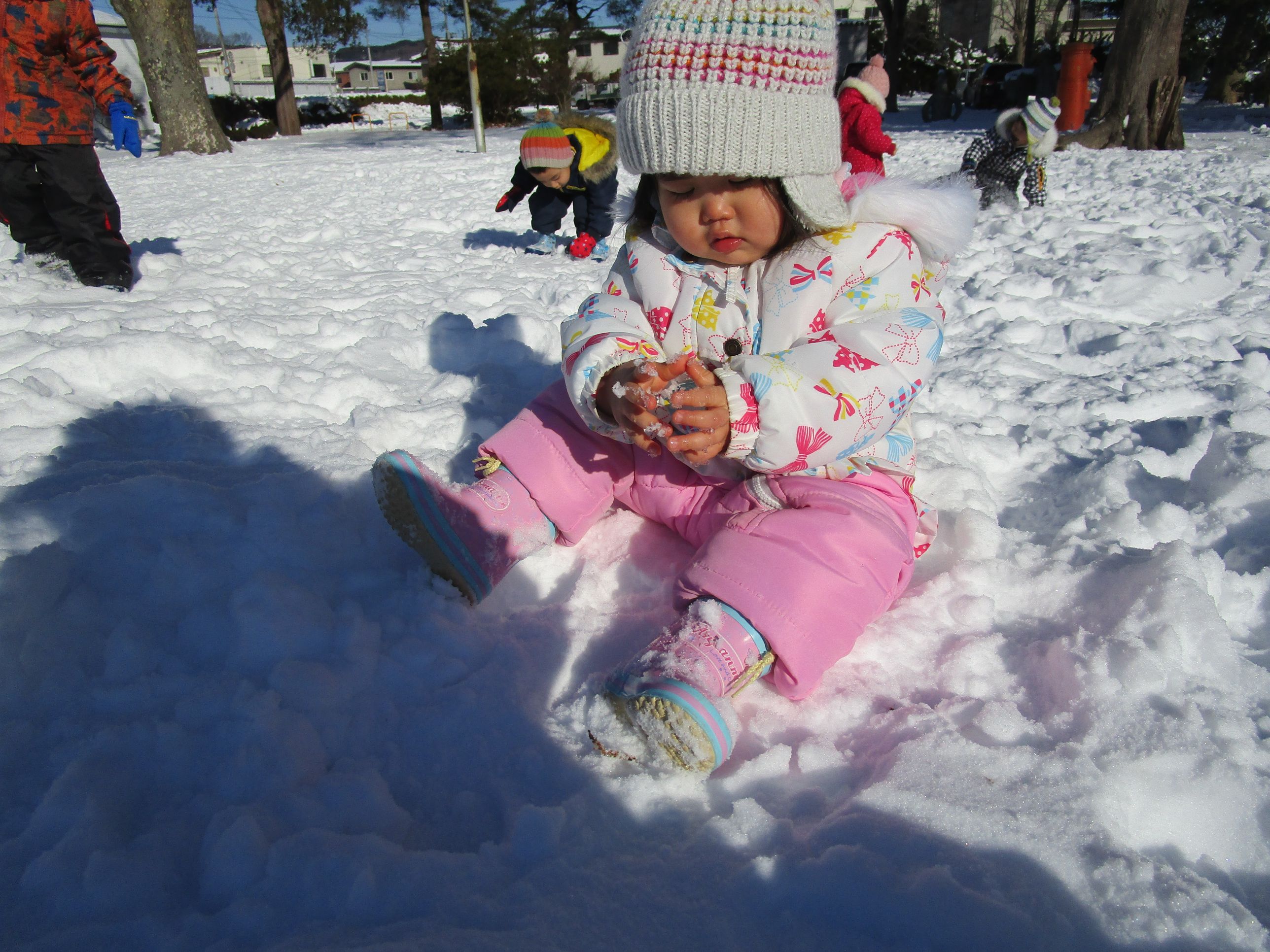 雪遊び