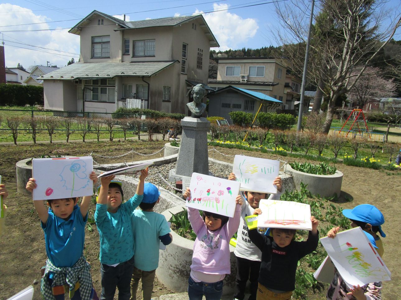 園庭のお花